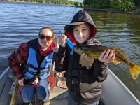 Ben and Mom Lindsay with a Belwood Lake Walleye ...