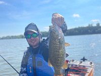 Joe with a great Guelph Lake Kayak Smallmouth Bass ...