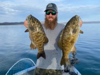 Josh with a pair of GREAT Smallmouth Bass ...
