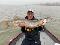 Ross with another great Lake St. Clair Musky ...