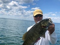 Russ with a Lake St. Clair Smallmouth Bass ...