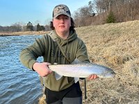 Will on the Lower Credit River with a February Chrome Steelhead ...